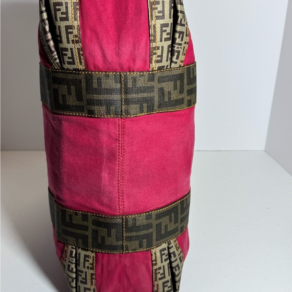 AUTHENTIC Fendi Pink and Brown Satchel - Picture 5 of 16